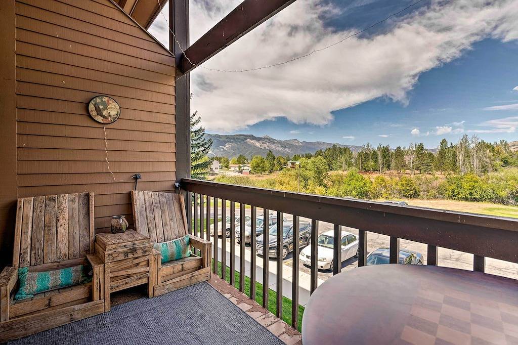 Ganze Wohnung, Neu! Condo w / Kamin + Balkon, 6 Mi zum Powder Ski in Eden (UT), Uinta Wasatch Cache National Forest