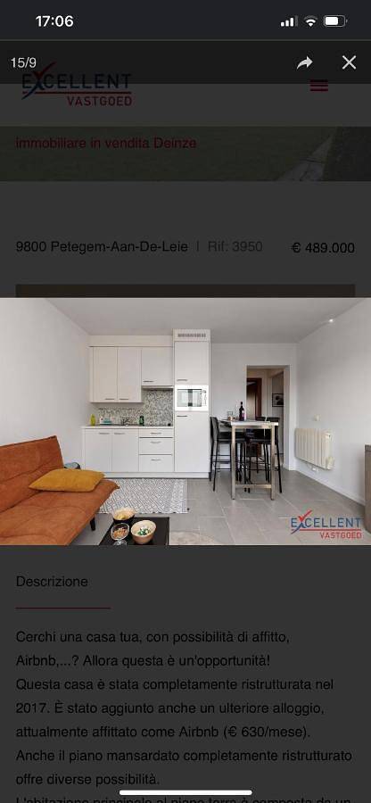Gîte pour 2 personnes, avec terrasse et vue à Deinze