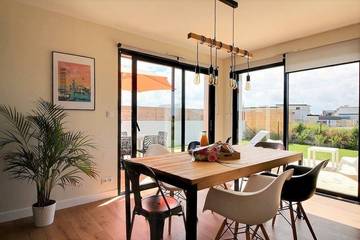 Gîte pour 6 personnes, avec terrasse et jardin, animaux acceptés dans Plage Du Billou Santec