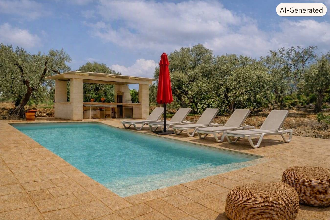 Suite Il Melograno in der Domus Filomè mit Gemeinschaftspool, Wlan und Klimaanlage in Ostuni, Salento