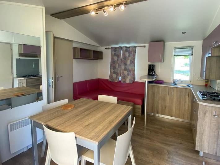 Camping Le Bardou - Mobilheim 6 personen - 3 Zimmer in Saint-Germain, Ardèche