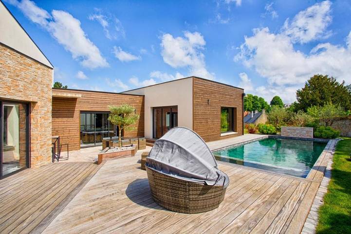 Location de vacances pour 7 personnes, avec piscine et jardin à Biéville-Beuville - 2