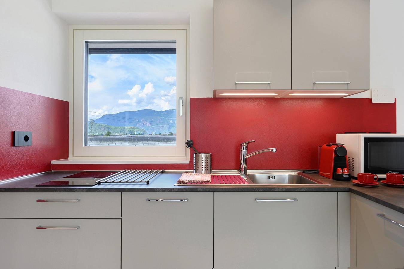 Ganze Wohnung, Bike Apartments Curti "Abendrot" mit Sonnenterrasse & Alpenpanorama in Leifers, Fleimstaler Alpen
