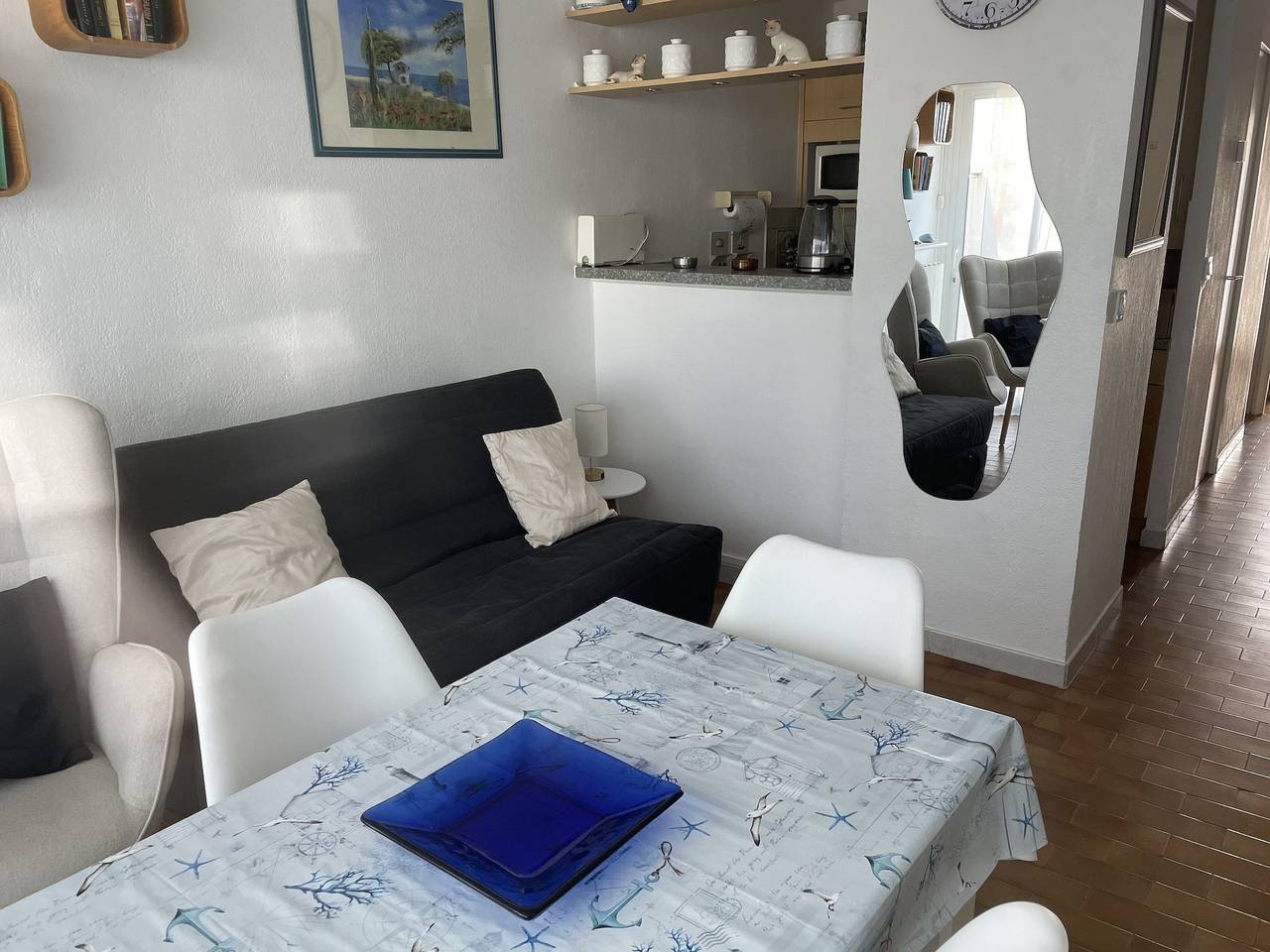 Ganze Wohnung, Ferienwohnung 'Résidence La Croisette' mit Meerblick und privater Terrasse in Cap d'Agde, Agde