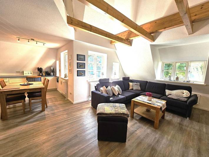 Ganze Ferienwohnung, Noordlicht - Ferienwohnung Noordlicht in Alkersum: 70 m² mit Terrasse & Wlan in Nordfriesische Inseln (Schleswig-Holstein) (Schleswig-Holstein), Alkersum