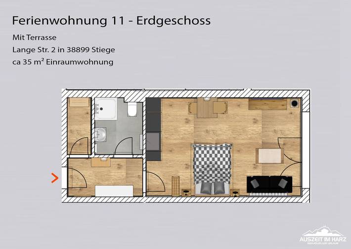 Ganze Wohnung, Haus am See - Haus 5 in Stiege im Harz, Harzvorland
