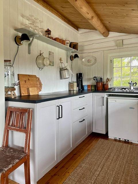 Blockhütte mit Blick auf Rondane in Folldal