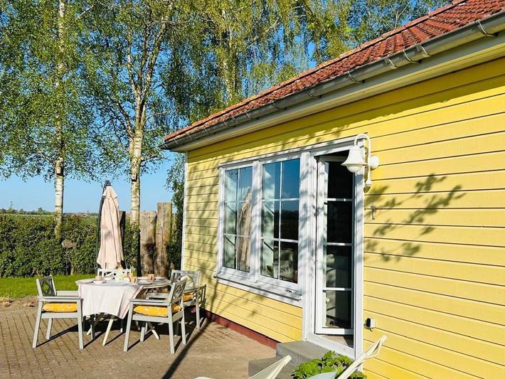 Ferienhaus für 4 Personen, mit Terrasse und Garten sowie Sauna