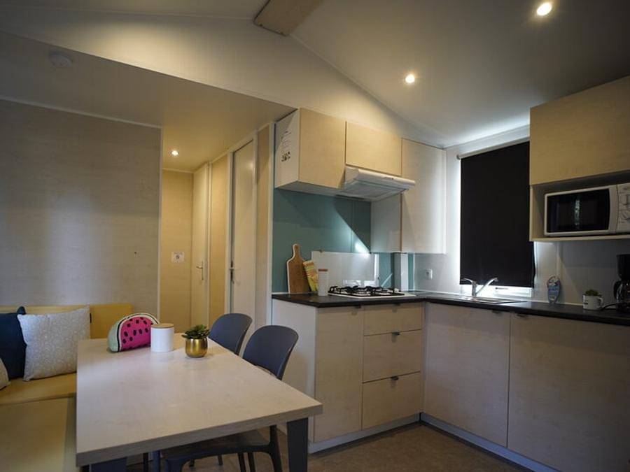 Flower Camping Saint Lambert - Mobilheim 6 personen - Komfort 35m² 3 Zimmer in Millau, Parc naturel régional des Grands Causses