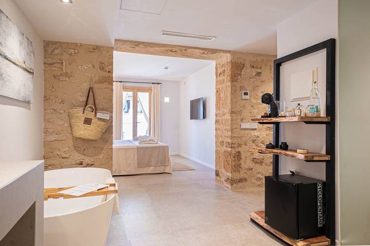 Chambre pour 2 personnes, avec Balcon ainsi que Jardin et Sauna en Espagne - 4