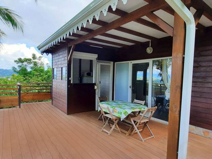 Bungalow pour 2 personnes, avec jardin en Martinique