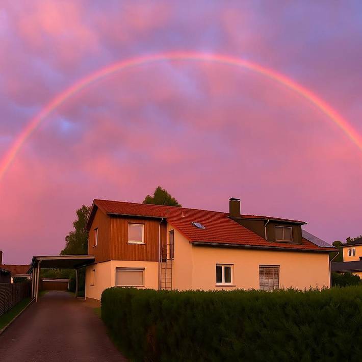 Ferienwohnung für 7 Personen, mit Garten und Pool sowie Ausblick