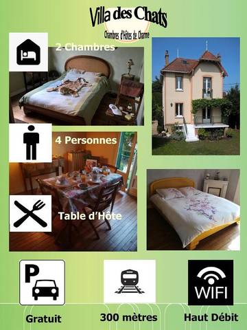 Chambre d’hôte pour 2 personnes, avec vue ainsi que jardin et terrasse à Andrésy