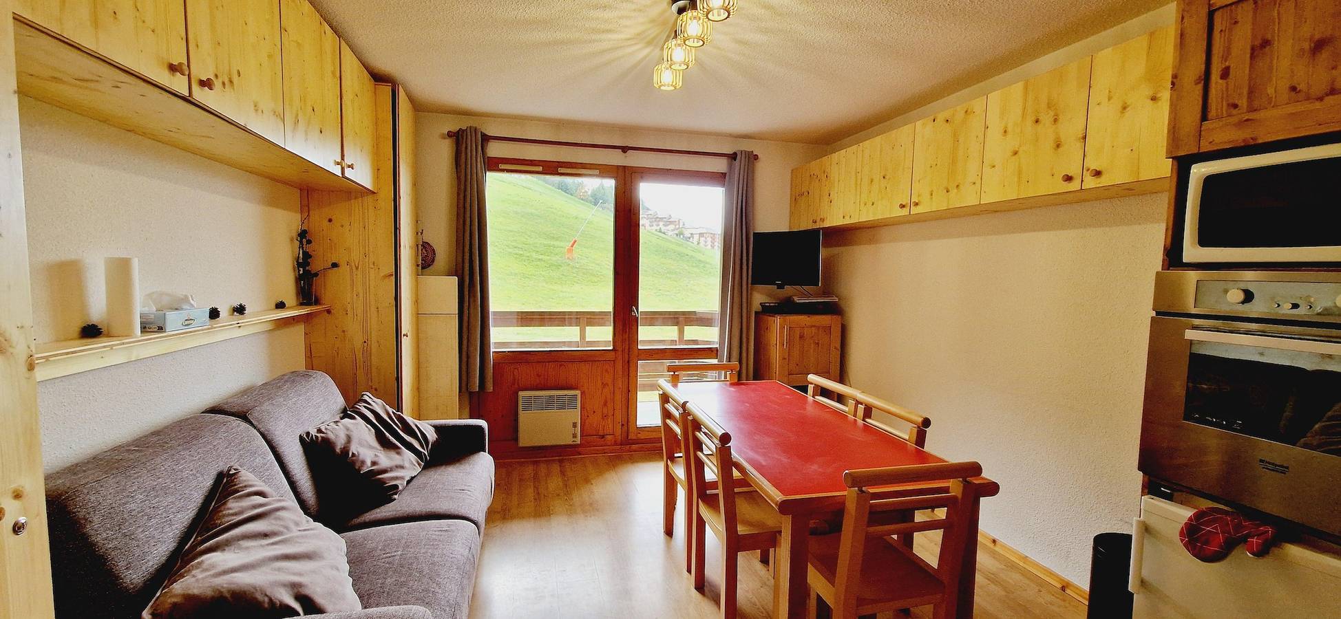 Studio entier, Résidence Le Solaret - Studio coin montagne 4 personnes (203) in La Plagne, Aime-la-Plagne