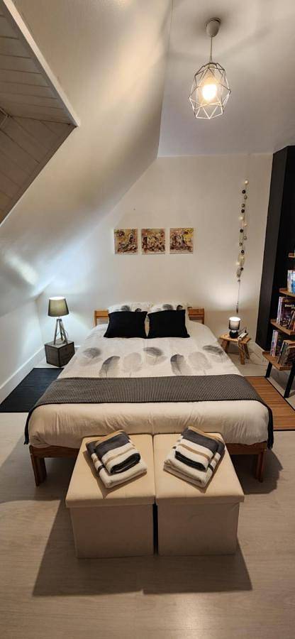 Gîte pour 2 personnes, avec terrasse ainsi que vue et jardin, animaux acceptés à Lannilis - 3