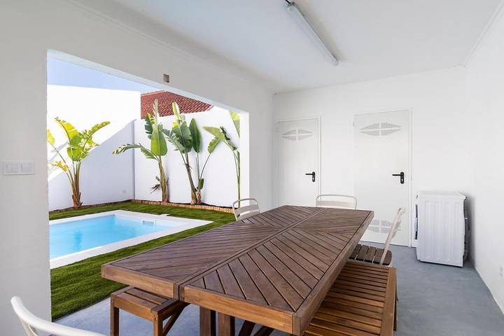 Casa rural para 10 personas, con Balcón y Terraza además de Jardín y Piscina en Costa da Caparica - 4