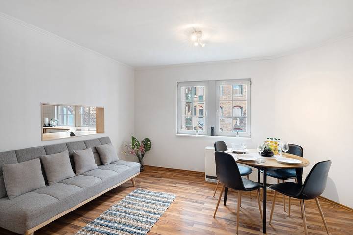 Geheel appartement, Appartement 'Albau-wohnung Im Loftstyle' met Wi-Fi in Pforzheim, Noordelijk Zwarte Woud