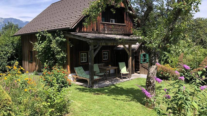 Ferienhaus für 2 Personen, mit Terrasse und Garten im Salzkammergut