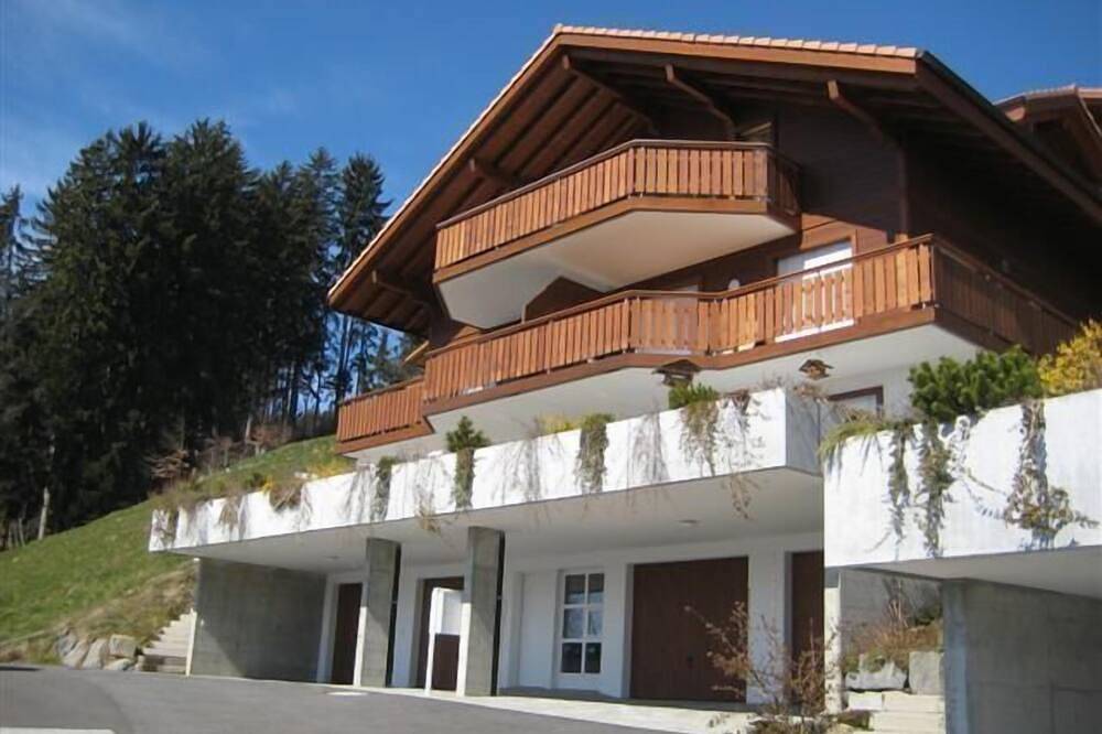 Geheel appartement, Alpine Träumli - exclusieve flat met veelbelovende zonnedek in Beatenberg, Meer van Thun