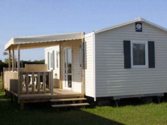 Mobil home pour 4 personnes, avec terrasse, animaux acceptés dans Utah-Beach