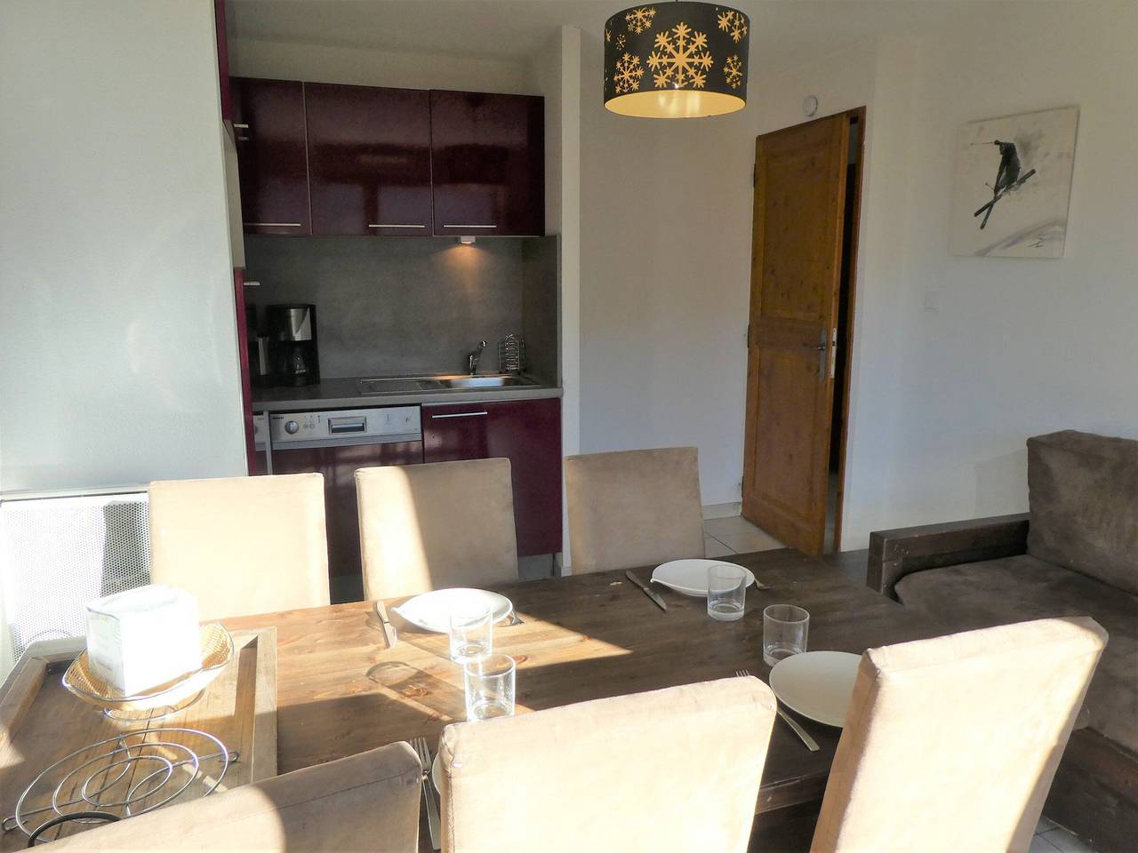 Appartement entier, Appartement calme 3 pièces, 6 pers., animaux acceptés à Saint-Gervais in Saint-Gervais-les-Bains, Pays du Mont-Blanc