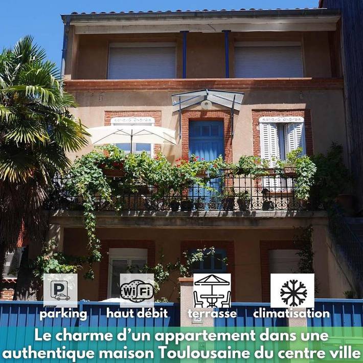 Chalet pour 3 personnes, avec Balcon et Terrasse ainsi que Jardin et Vue à Toulouse