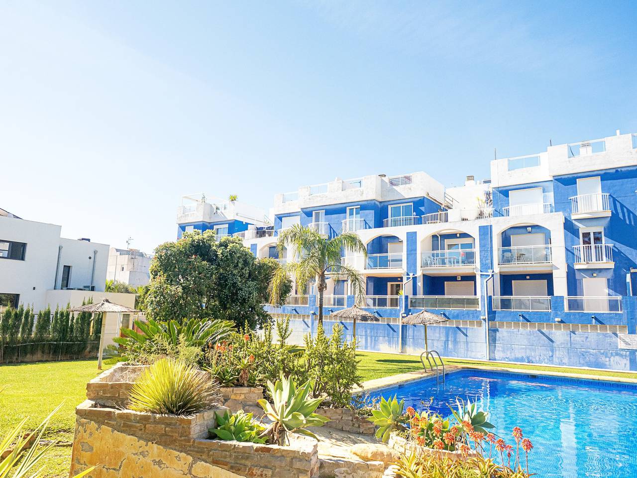 Ganze Wohnung, Ferienwohnung 'Precioso Playa Oliva' mit privatem Pool, Wlan und Klimaanlage in Oliva, Costa Blanca