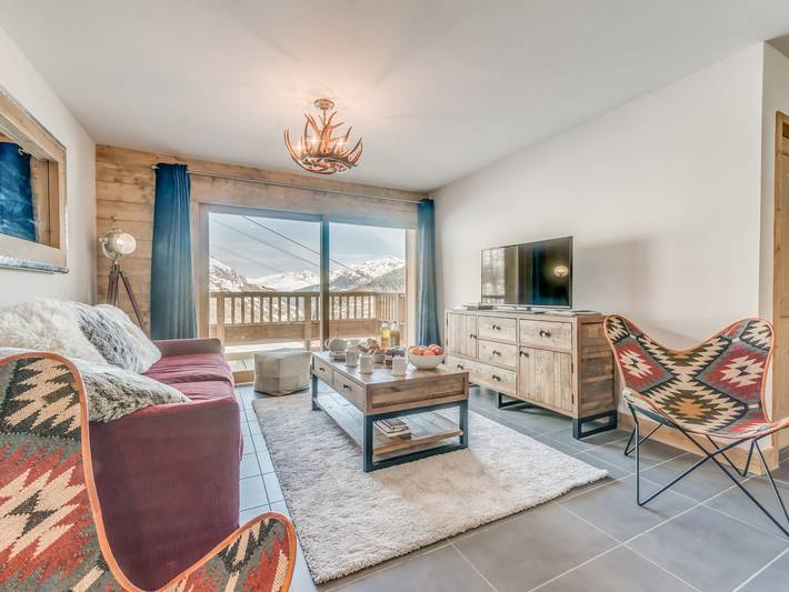 Apartamento entero, Apartamento de lujo para 8 pers., 3 piezas, a pie de pistas, con servicios hoteleros in Tignes, Massif de la Vanoise