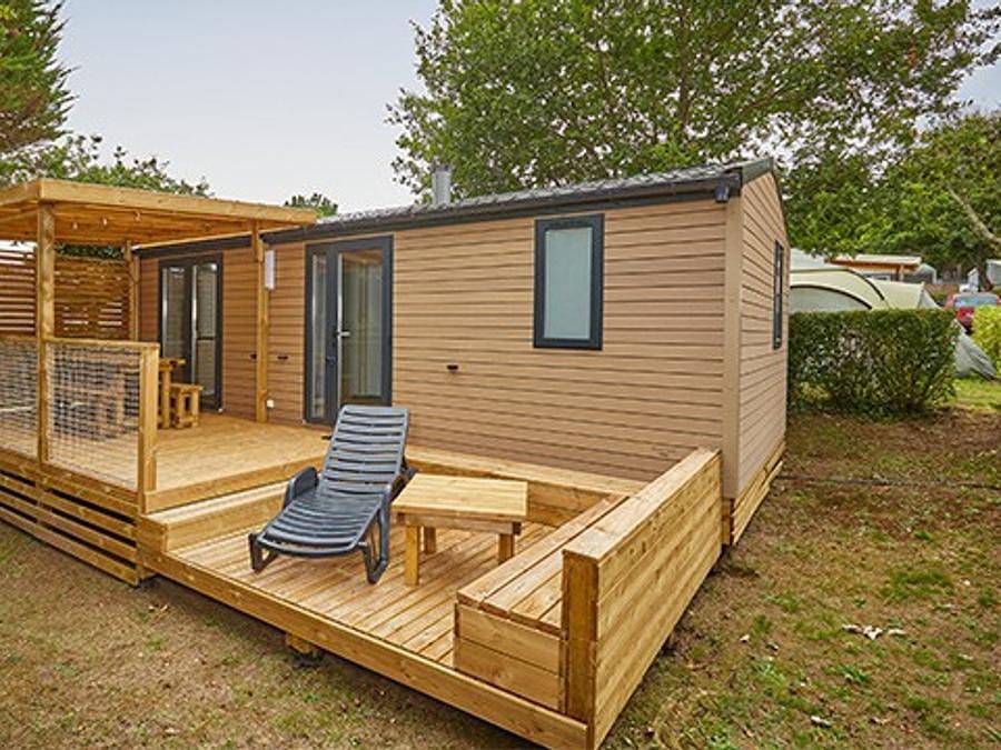 Camping Verdon Parc - Mobilheim 4 personen - Ultimate | 2 Schlafz. | 4 Pers. | Erhöhte Terrasse | Klimaanlage | Tv in Gréoux-les-Bains, Regionaler Naturpark Verdon
