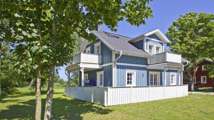 Ferienhaus für 6 Personen, mit Ausblick und Garten in Wiek