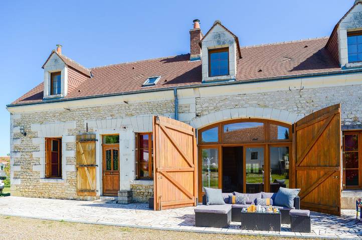 Maison de vacances pour 10 personnes, avec jardin et terrasse en Indre-et-Loire