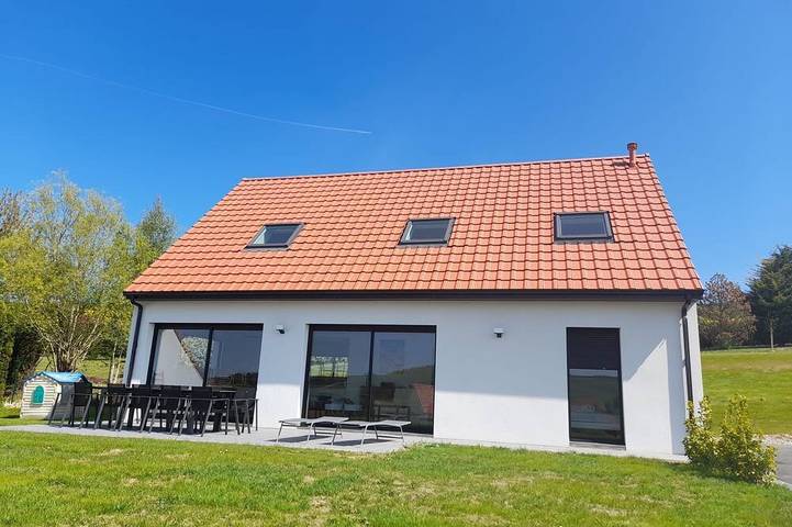 Location de vacances pour 12 personnes, avec jardin et terrasse à Hervelinghen