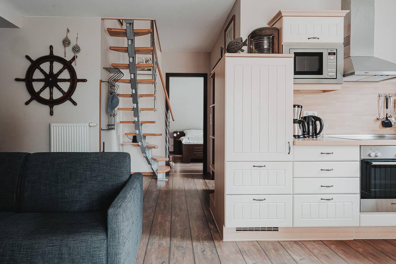 Ganze Wohnung, Ferienwohnung 'Gorch Fock' mit gemeinsamer Terrasse, gemeinsamem Garten und Wlan in Baltrum