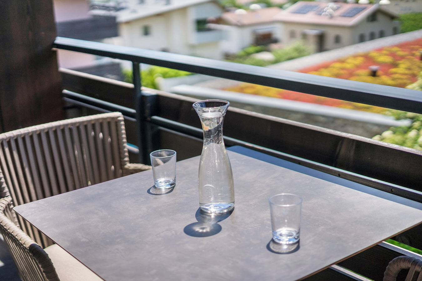 Ganze Wohnung, Ferienwohnung 'Kortscherhof Apt Typ 6-3' mit Bergblick, Gemeinschaftsgarten und Wlan in Kortsch, Schlanders
