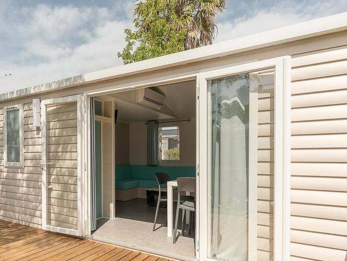 Camping l'Etoile d'Or - Mobilheim 8 personen - Cottage Familie 4 Zimmer + Klimaanlage in La Côte Vermeille, Argelès-sur-Mer