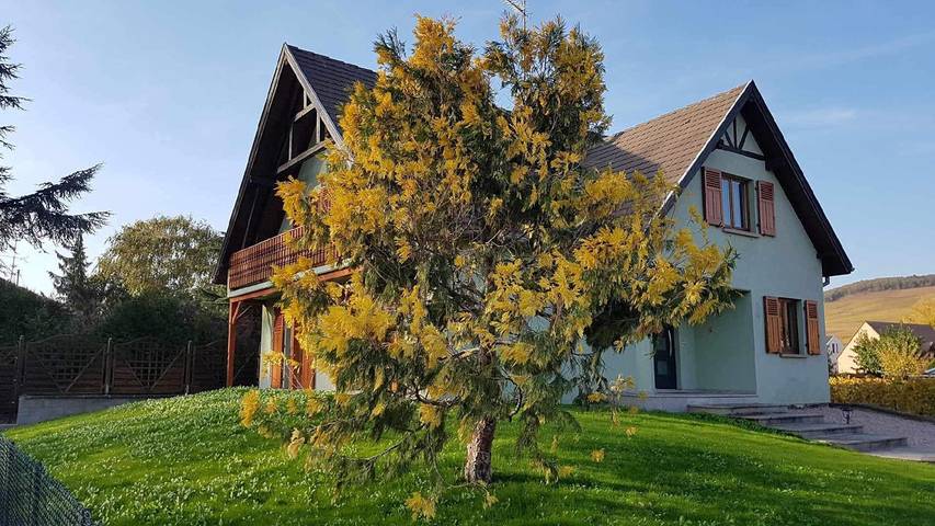Gîte pour 8 personnes, avec jardin ainsi que jacuzzi et balcon