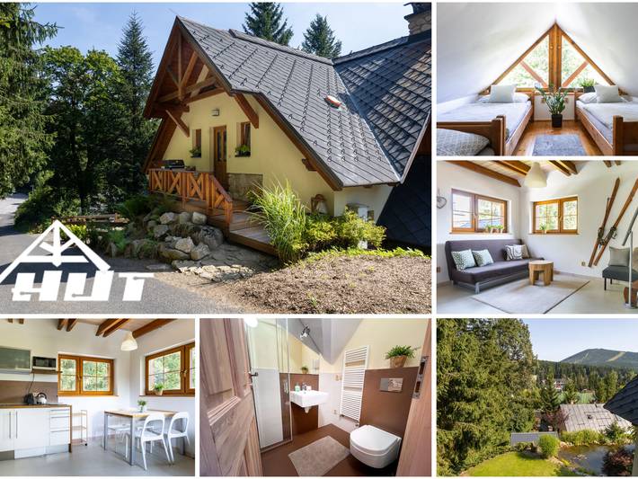 Ferienwohnung für 4 Personen, mit Terrasse und Garten in Harrachov
