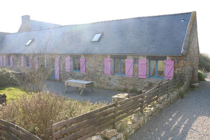 Maison de vacances pour 6 personnes, avec Terrasse ainsi que Jardin et Vue à Landunvez