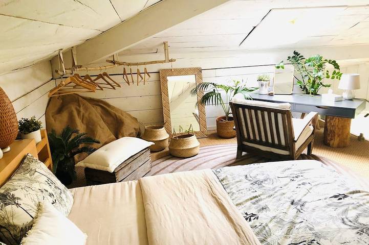 House with exotic cabin atmosphere, air-conditioned pool & spa in Messanges, Côte d’Argent