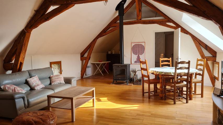Gîte pour 3 personnes, avec Jardin
