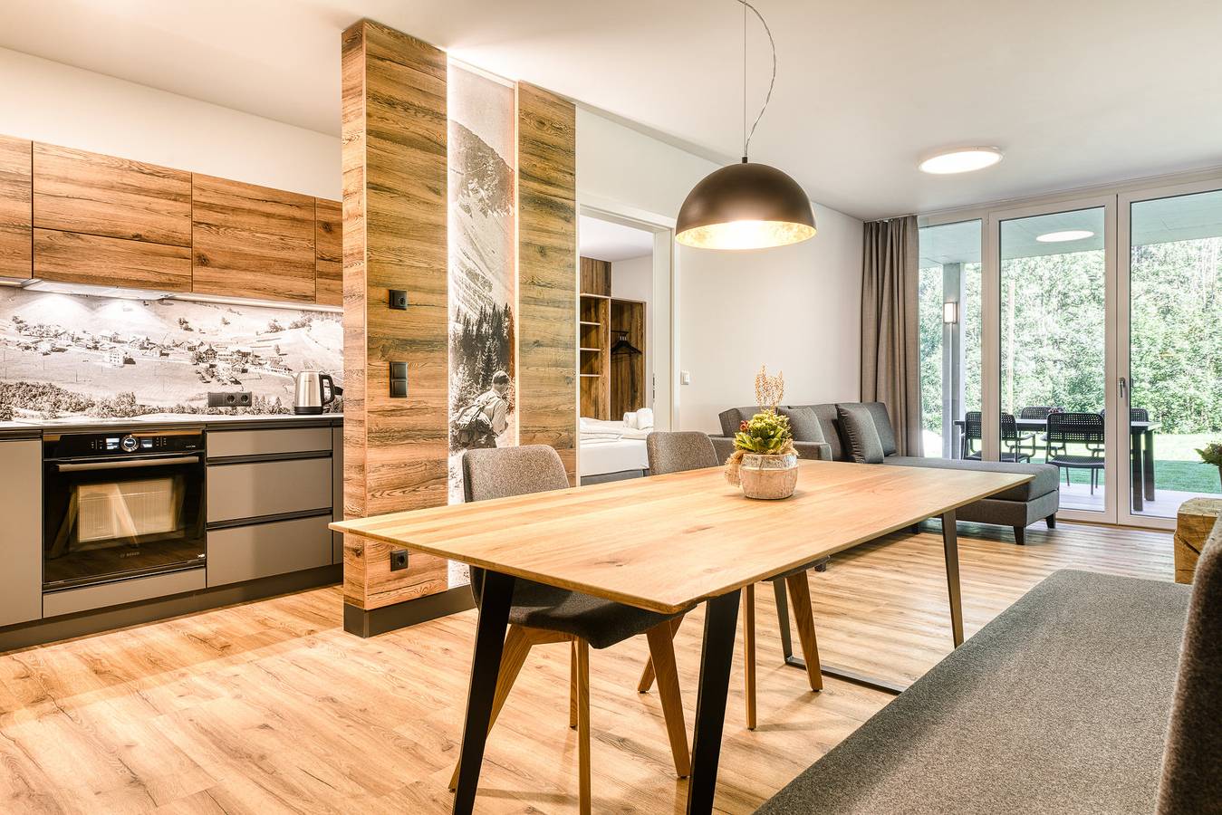 Ganze Wohnung, Brandnerhus Nr. 02 - Garten 3-Zimmer Ferienwohnung in Rätikon Gebirgsgruppe, Brand