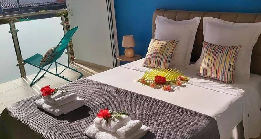 Gîte pour 4 personnes, avec terrasse et vue dans Mahina