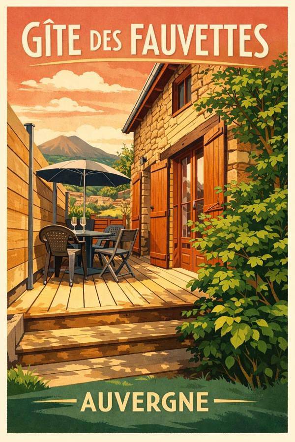 Location de vacances pour 4 personnes, avec terrasse ainsi que jardin et vue, animaux acceptés à Lorlanges - 2
