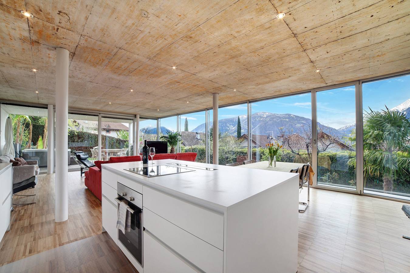 Ganze Wohnung, Ferienwohnung 'Villa Alvarium 2' mit Bergblick, privater Terrasse und Wlan in Schenna, Sarntaler Alpen