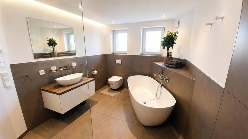 Ferienwohnung für 6 Personen, mit Balkon und Terrasse sowie Garten und Ausblick in Memmingen - 2