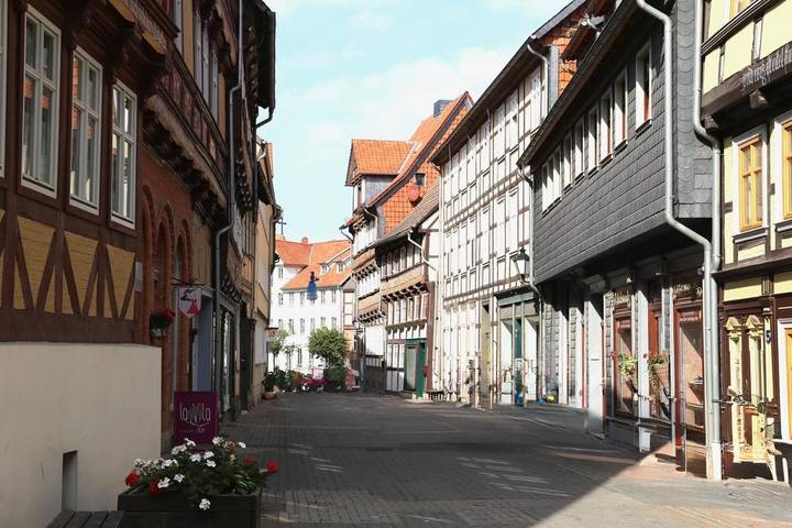 Ferienwohnung für 3 Personen, mit Terrasse und Garten sowie Ausblick in Osterwieck