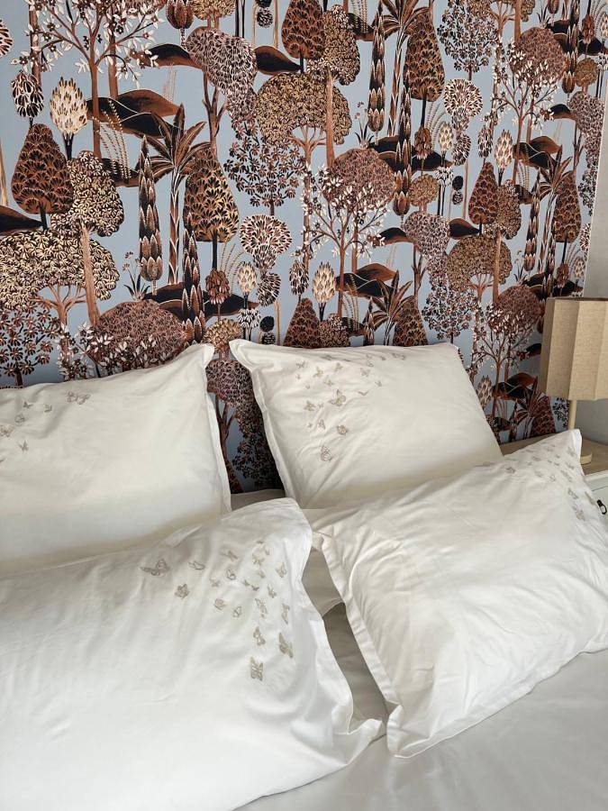 Chambre d’hôte pour 2 personnes, avec terrasse et vue ainsi que piscine et jardin à Saint-Coulomb