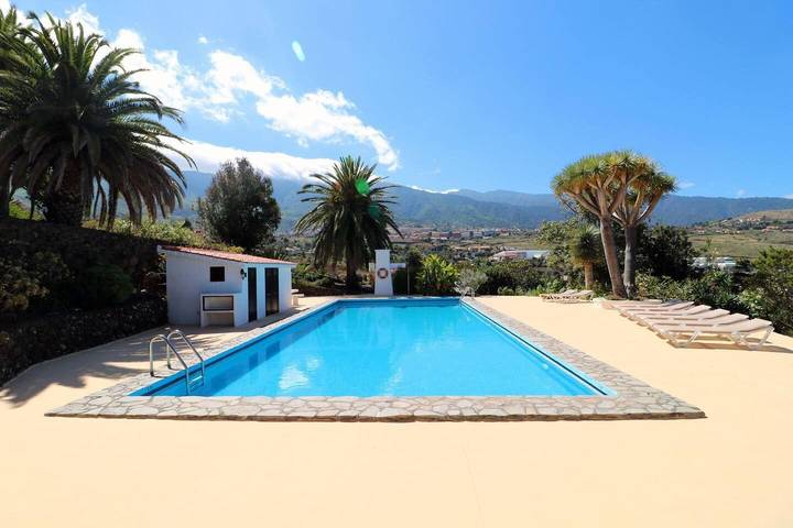 Villa für 2 Personen, mit Pool und Ausblick sowie Balkon und Garten, mit Haustier auf La Palma - 4