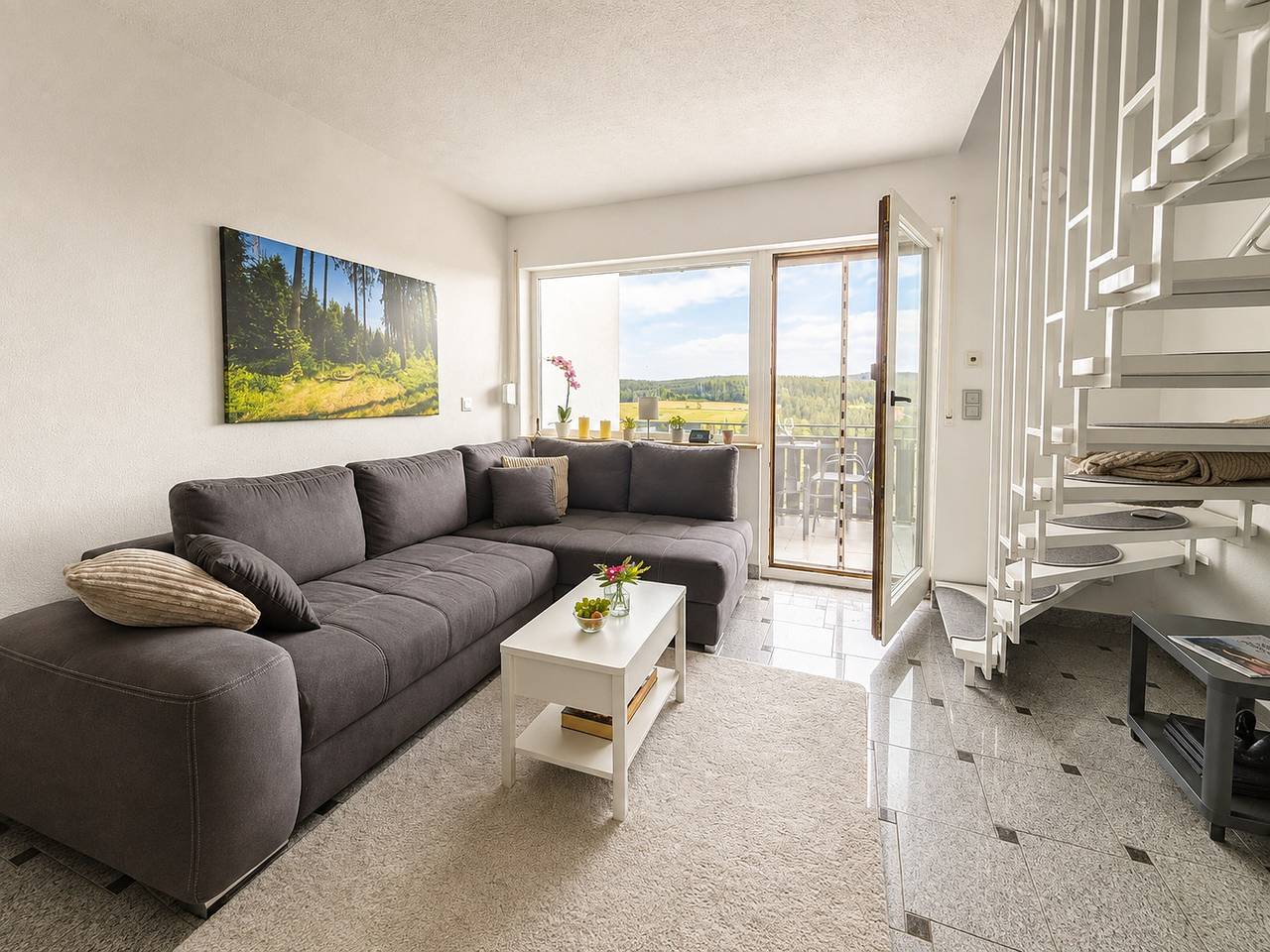 Appartement entier, Appartement de vacances pour 6 personnes avec terrasse in Schonach im Schwarzwald, Forêt-Noire du Sud