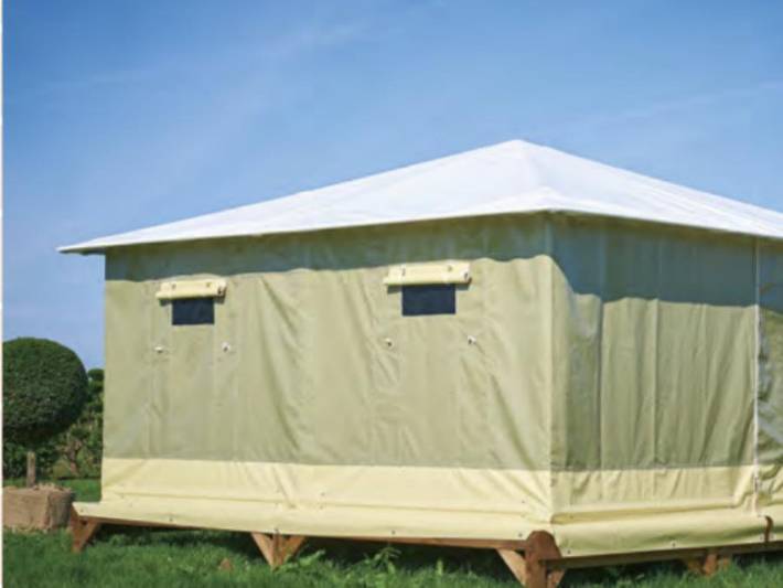 Tente pour 5 personnes, avec bassin pour enfant